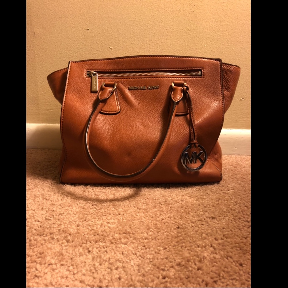 Brown leather Michael Kors purse